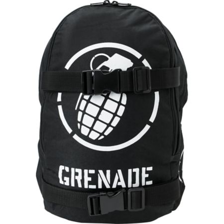 Grenade Logo Black & White Skate Backpack