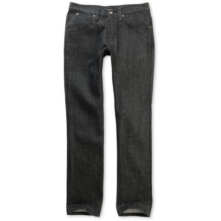 Free World Messenger Black Raw Skinny Jeans