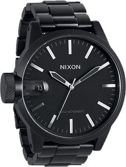 Nixon Chronicle SS Matte Black Analog Watch