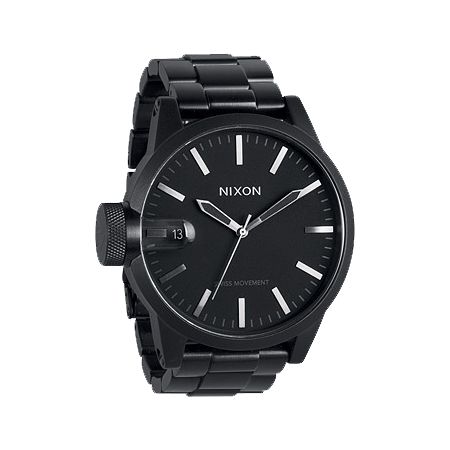 Nixon Chronicle SS Matte Black Analog Watch