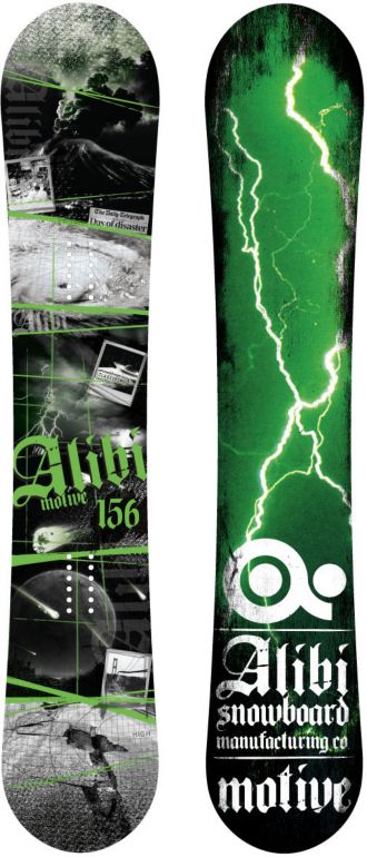 Alibi Motive 157cm Wide 2012 Guys Snowboard