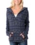 Vans Girls Tribal Charcoal & Navy Poncho Hoodie