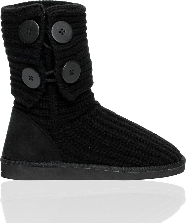 Miss Me Cupcake Black Sweater Boot