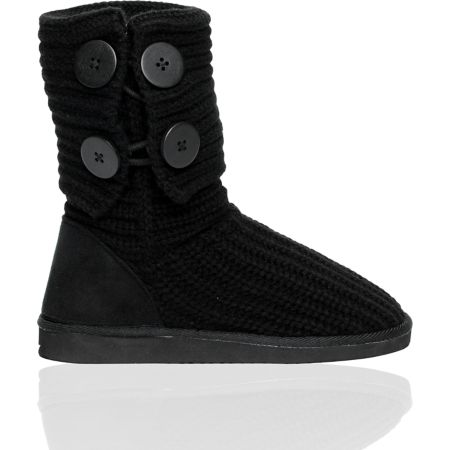 Miss Me Cupcake Black Sweater Boot