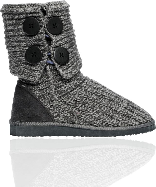 Miss Me Cupcake Grey Sweater Boot