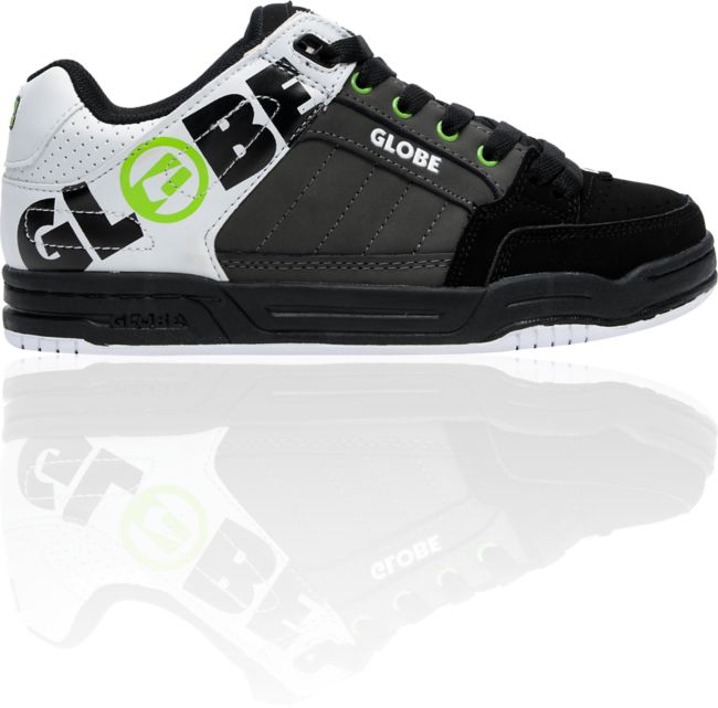 Globe Tilt Charcoal, Black & White Bold Skate Shoe