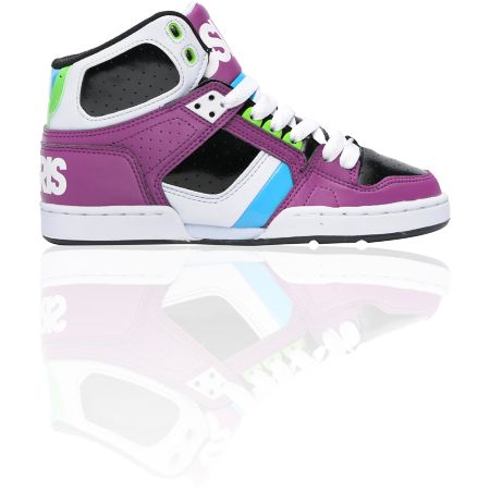 Girls Shoe on On Sale Osiris Girls Nyc 83 Slim Lavender  White    Cyan Shoe At