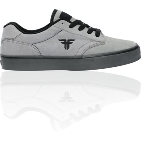 Fallen Shoes Slash Grey Suede & Black Skate Shoes
