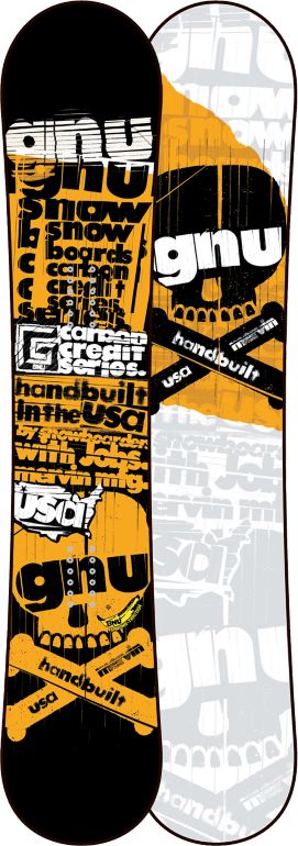 GNU Carbon Credit BTX 162cm Wide 2012 Guys Snowboard