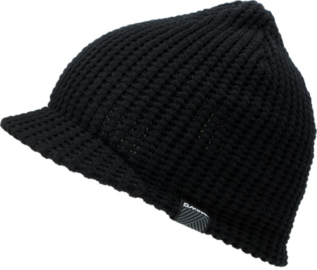 Dakine Black Waffle Visor Beanie