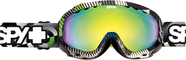Spy Solider 2012 Space Out Glow-In-The-Dark Yellow & Green Spectra Snowboard Goggles