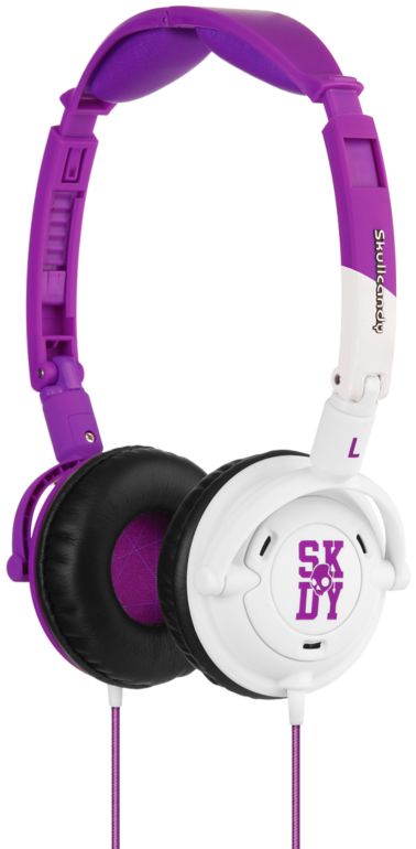 Skullcandy Lowrider Purple & White Headphones