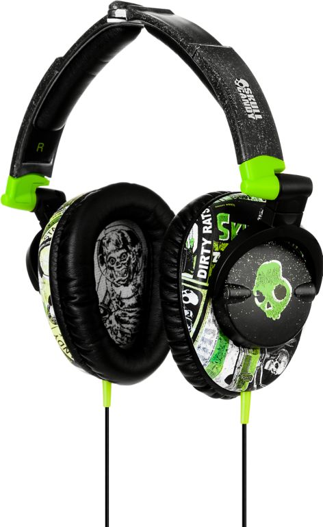 Skullcandy Skullcrushers Lurker Green & Black Headphones