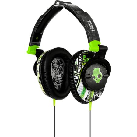 Skullcandy Skullcrushers Lurker Green & Black Headphones