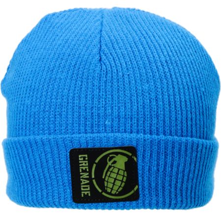 Grenade Max Fold Blue Beanie 