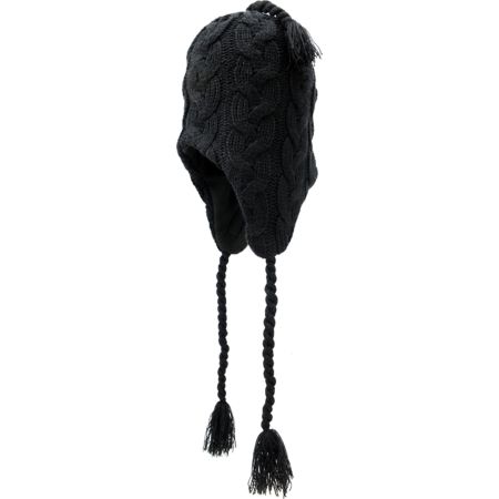 Electric Transmission 2 Black Earflap Beanie