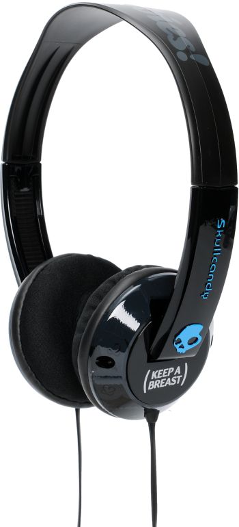 Skullcandy x Keep A Breast I Heart Boobies Black Uprock Headphones