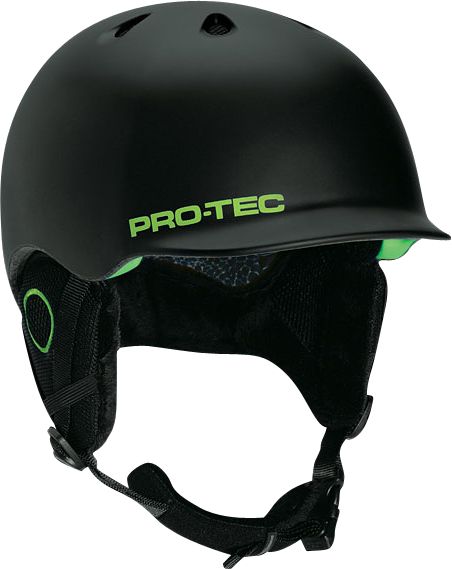 Pro-Tec 2012 Riot Black & Green Snow Helmet