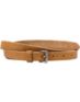 French Craft Tan Leather Skinny Belt
