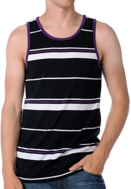 Empyre Crunch Time Black Stripe Tank