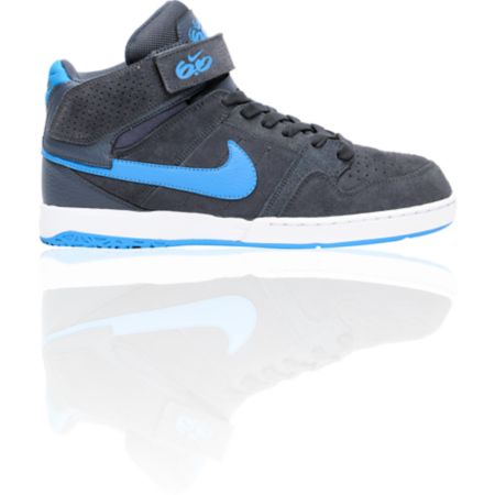 Nike 6.0 Air Mogan Mid 2 Grey, Imperial Blue & White Shoe