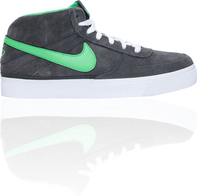 Nike 6.0 Mavrk Mid 2 Grey & Green Suede Skate Shoe