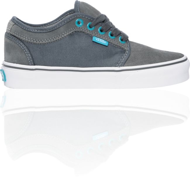 Vans Girls Chukka Low Grey & Lake Shoe
