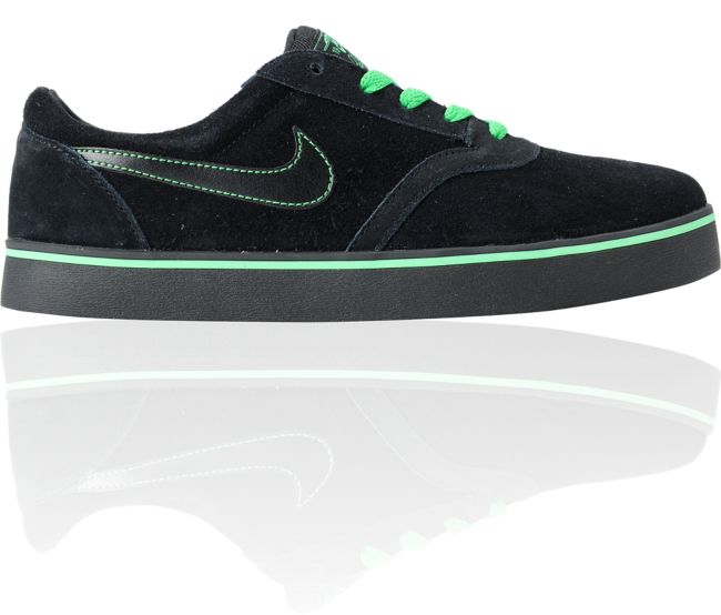 Nike SB P-Rod Vulc Rod Black & Green Suede Skate Shoe