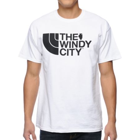 No Coast Windy City White Tee Shirt