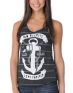 Glamour Kills Anchors Away Charcoal Racerback Tank Top
