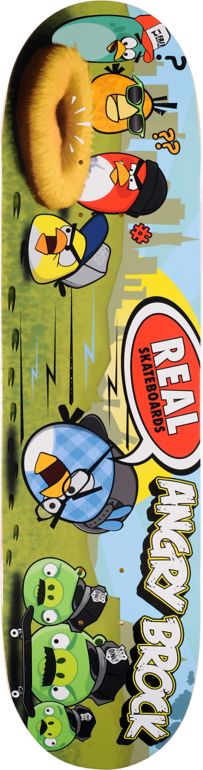 Real Skateboards Angry Brock 8.25 Skateboard Deck