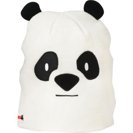 Elm Wildlife Panda White Beanie 