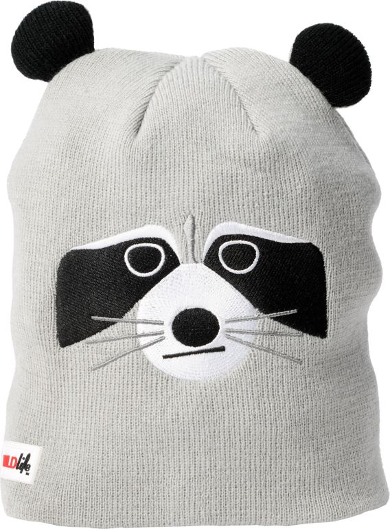 Elm Wildlife Raccoon Grey Beanie