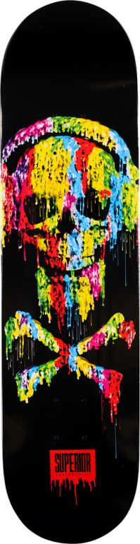 Superior Skateboards Meltdown 8.1 Skateboard Deck