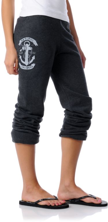 Glamour Kills Anchors Away Charcoal Sweatpant
