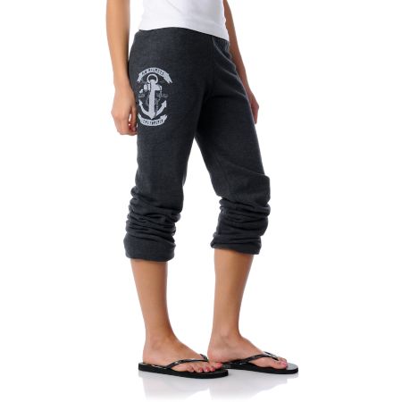 Glamour Kills Anchors Away Charcoal Sweatpant