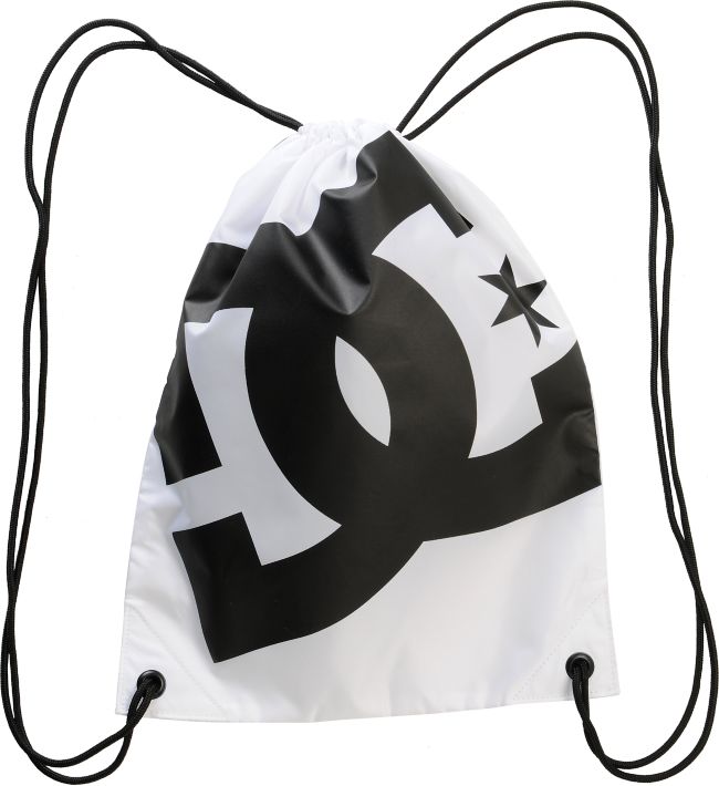 DC Simpski White & Black Drawstring Bag