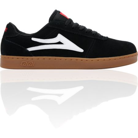 Lakai x Chocolate Manchester XLK Black & Gum Suede Skate Shoe