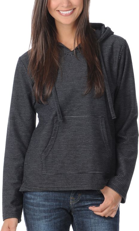 Wear Wash Repeat Girls One One Black & Charcoal Knit Poncho