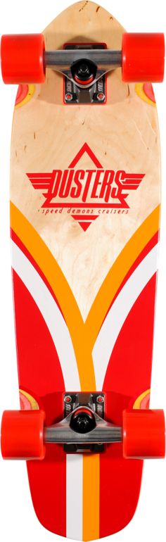 Dusters Flashback Red Flyers Complete Cruiser Skateboard