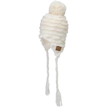 Spacecraft Sienna White 2012 Pom Earflap Beanie