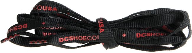 DC Shoes USA Black & Red Shoe Laces