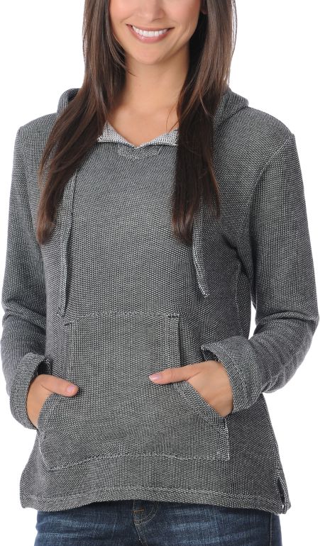 Wear Wash Repeat Girls Intuition Black Knit Poncho