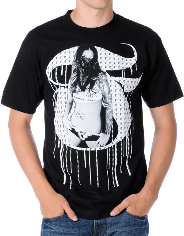 Famous Stars & Straps Storm Black Tee Shirt