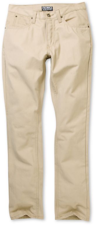 Free World Messenger Khaki Canvas Skinny Pants