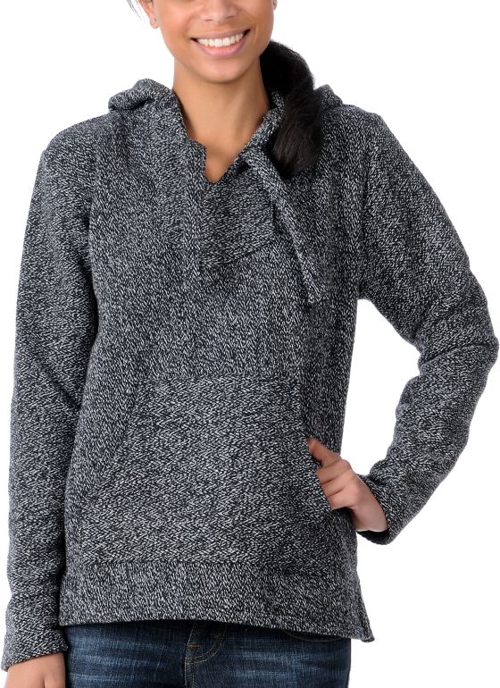 Senor Lopez Tweed Black, Grey, & White Girls Poncho