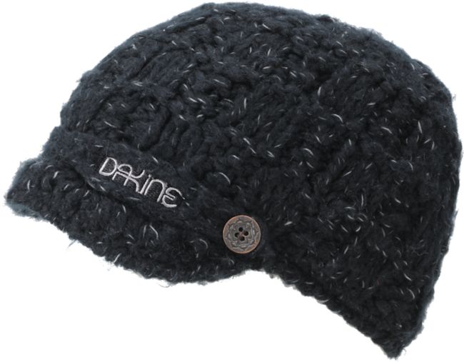 Dakine Girls Audrey Black Visor Beanie
