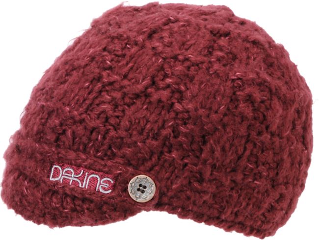 Dakine Girls Audrey Burgundy Visor Beanie