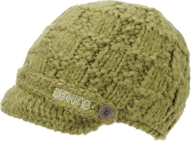 Dakine Girls Audrey Army Green Visor Beanie