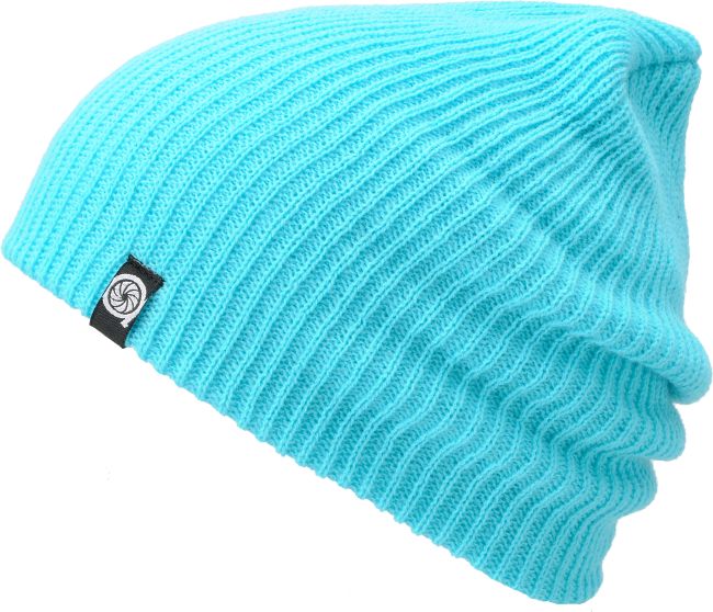 Aperture Pedro Cyan Slouch Beanie